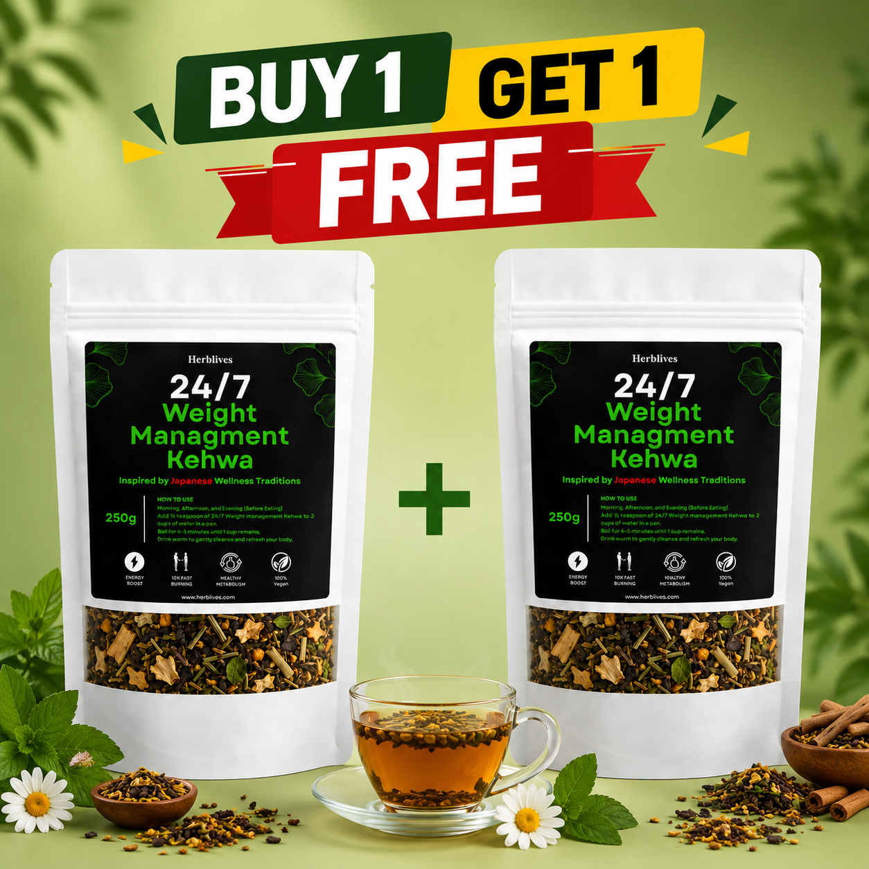 24/7 Kehwa Buy 1 Get 1 Free | Lose upto 15 Kgs